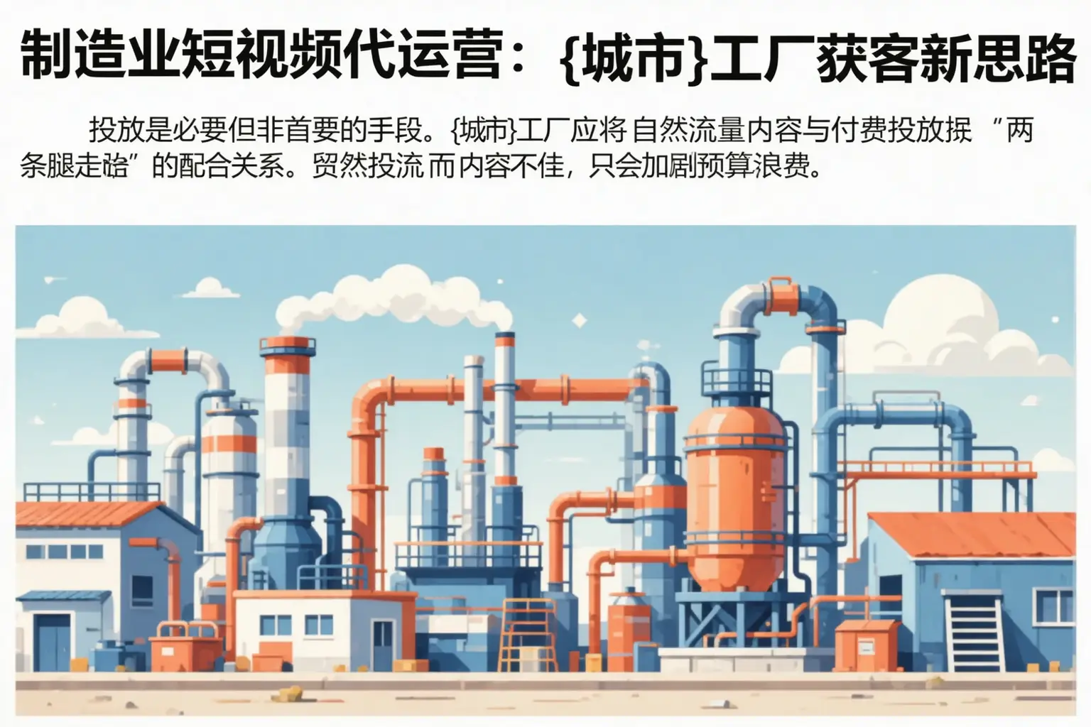 制造业短视频代运营：贡觉工厂获客新思路